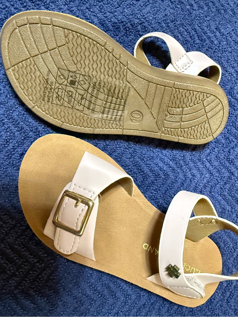 Lucky Pink Buckle Strap Sandals